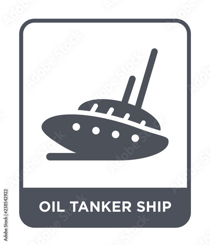 oil tanker ship icon vector