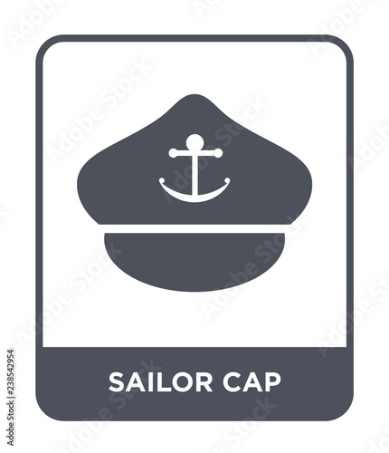 sailor cap icon vector photo