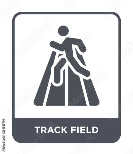 track field icon vector