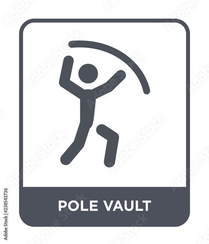 pole vault icon vector