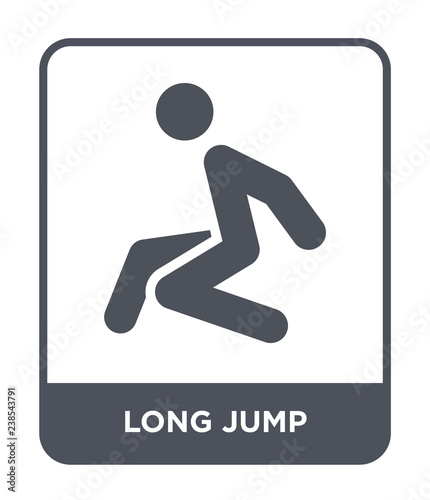 long jump icon vector