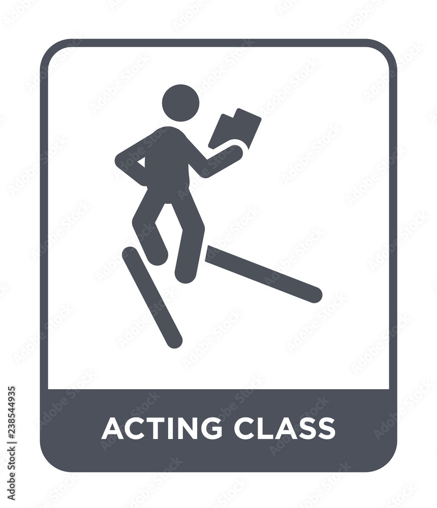 acting class icon vector