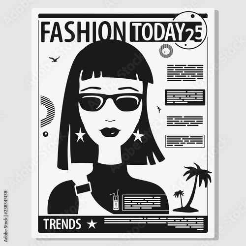 Concept Page of Female Magazine