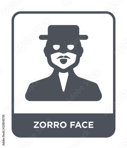 zorro face icon vector