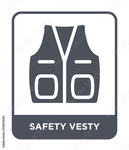 safety vesty icon vector
