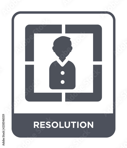 resolution icon vector