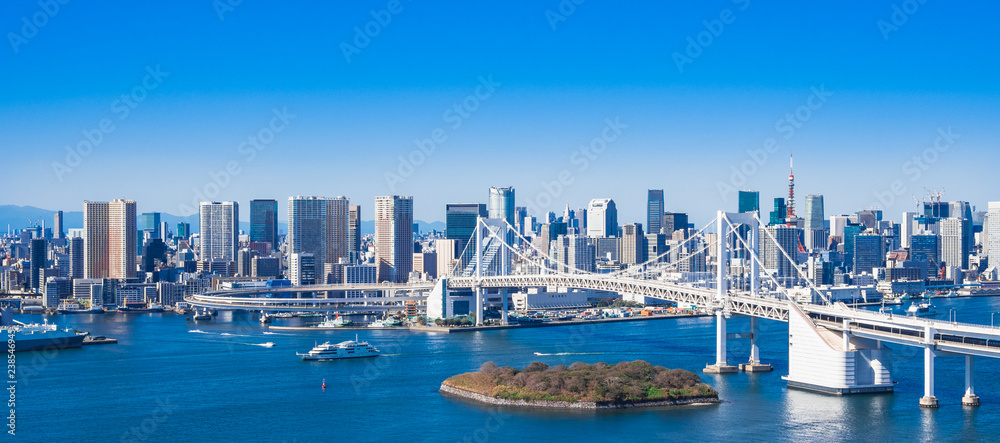 東京 レインボーブリッジとベイエリア