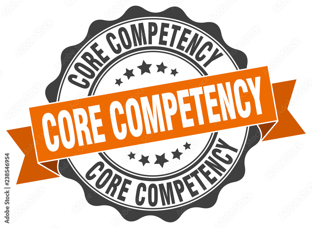 Obraz premium core competency stamp. sign. seal