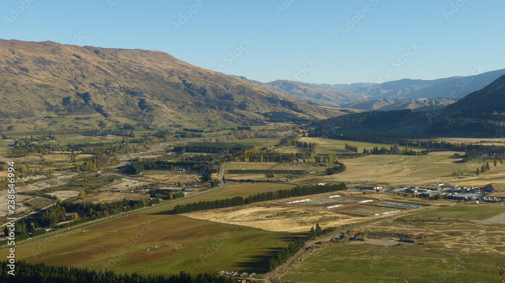 Cardrona Valley and farmland, Wanaka, New Zealand