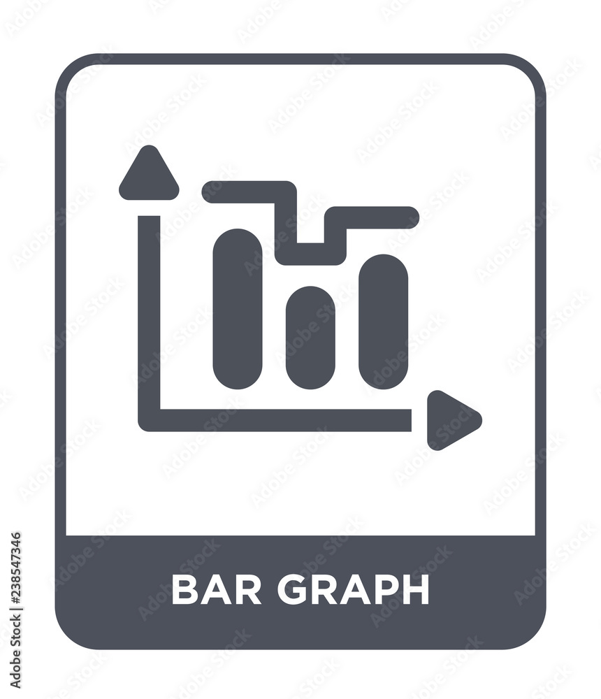 bar graph icon vector