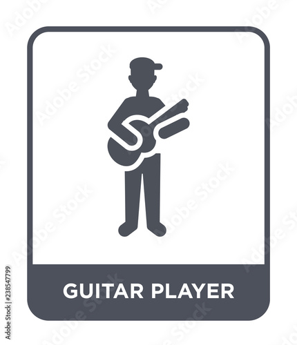 guitar player icon vector