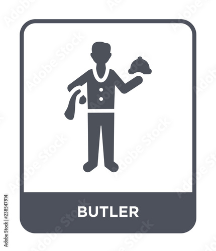 butler icon vector