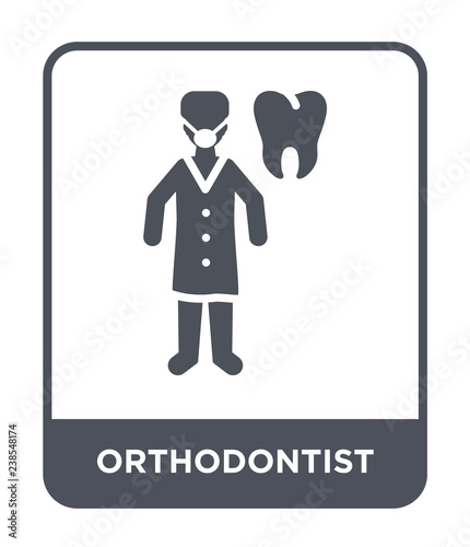 orthodontist icon vector