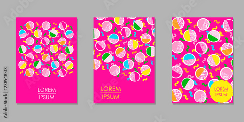 Colorful backgrounds. Templates for card, banner, poster, flyer, cover. © Fortuna23