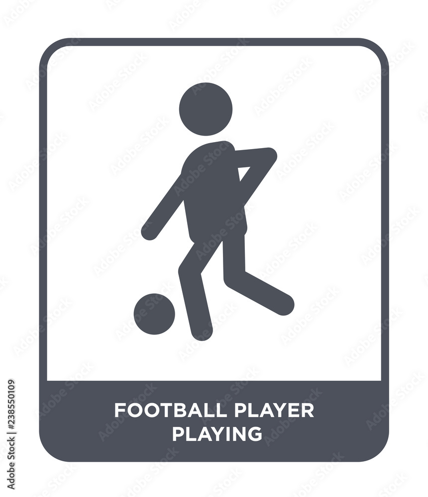 football player playing icon vector football player playing icon vector