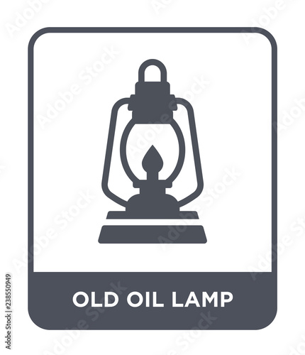 old oil lamp icon vector