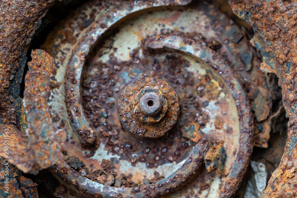 Rusty nut and bolt in water pump Rusty nut and bolt in water pump