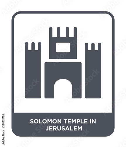 solomon temple in jerusalem icon vector