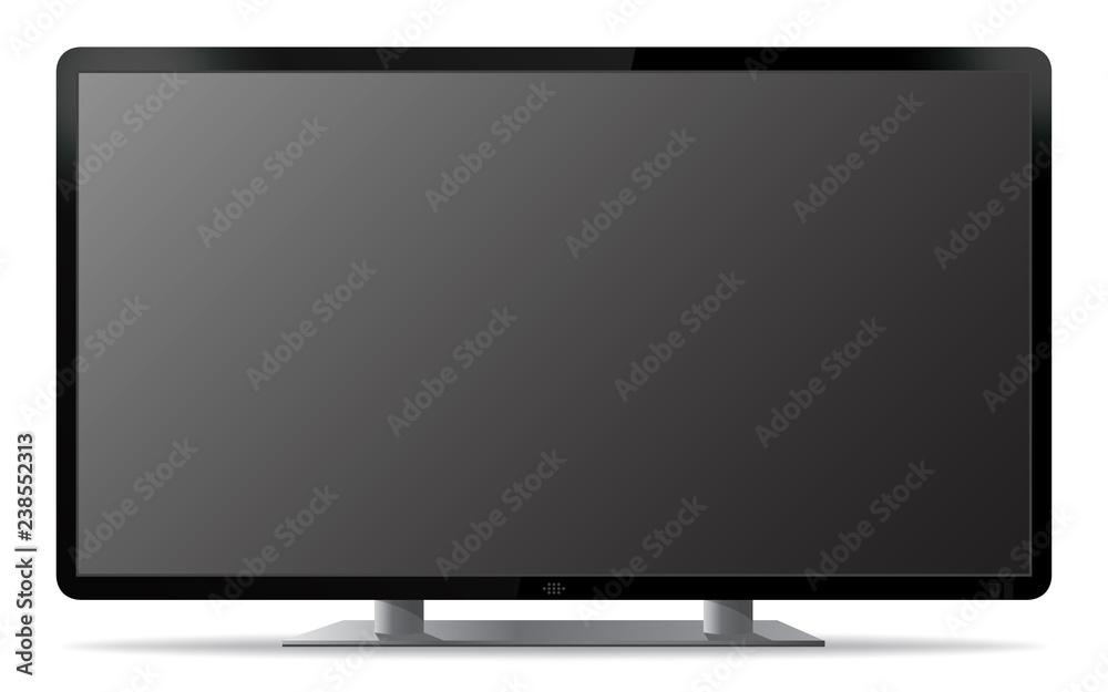Blank PC Monitor Screen Vector Illustration Blank PC Monitor Screen Vector Illustration