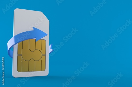 SIM card exchange concept photo