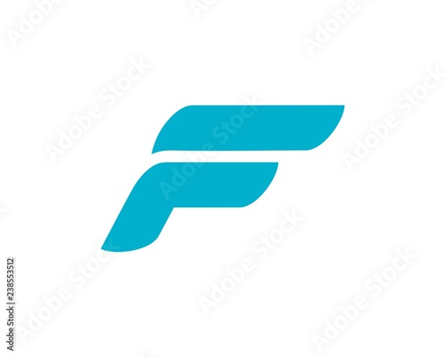 Letter F logo  design abstract  ,logo icon design template.