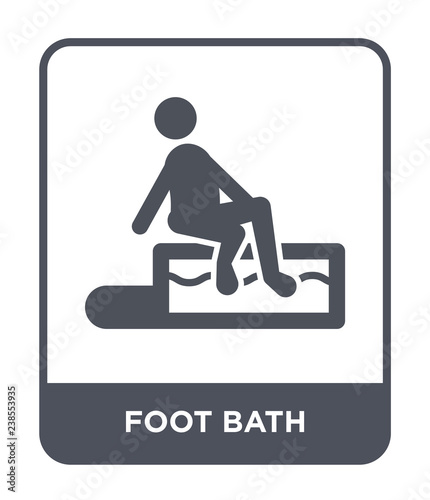 foot bath icon vector