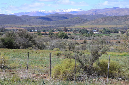 Photography Schneebedeckte Berge in der kleinen Karoo in Südafrika