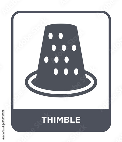 thimble icon vector