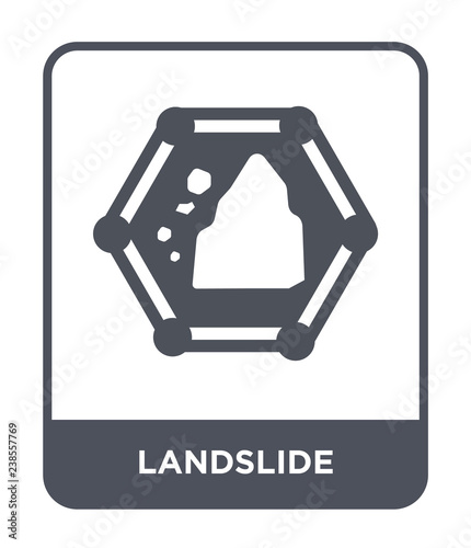 landslide icon vector