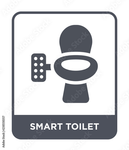 smart toilet icon vector