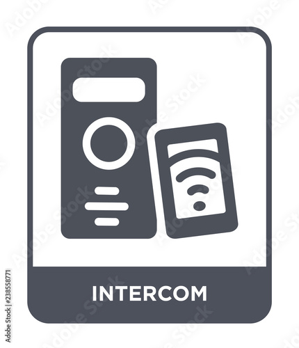 intercom icon vector