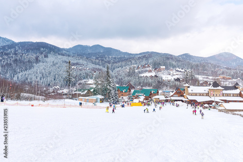 Active rest Ski resort. Mygovo. Ukraine.