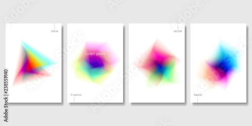 Set of Colorful Abstract Objects. Modern Graphic Elements. Applicable for Banners, Posters, Web Backgrounds and Cover Prints. EPS 10 Vector.