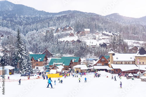 Active rest Ski resort. Mygovo. Ukraine.