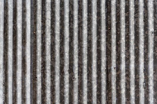 texture sheet of metal corrugated silver color