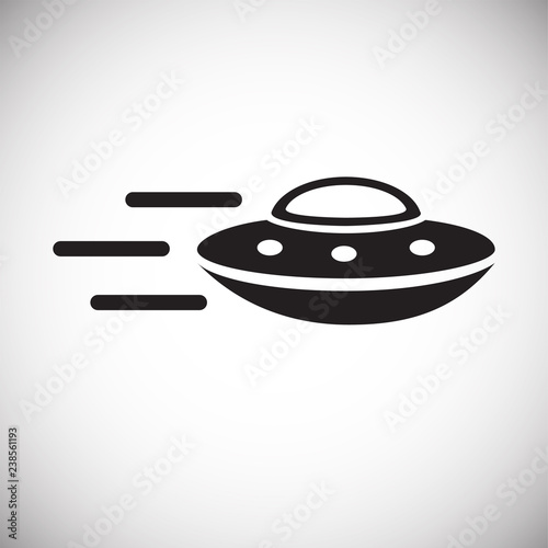 Ufo Alien icon on white background for graphic and web design, Modern simple vector sign. Internet concept. Trendy symbol for website design web button or mobile app photo