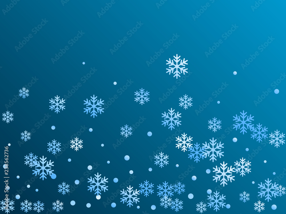 Crystal snowflake shapes winter confetti Crystal snowflake shapes winter confetti
