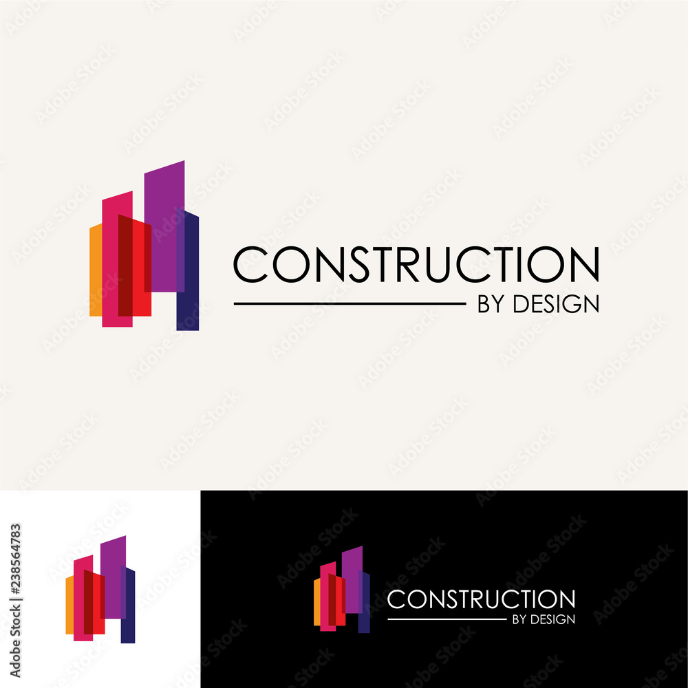 Real Estate, Building and Construction Logo Vector