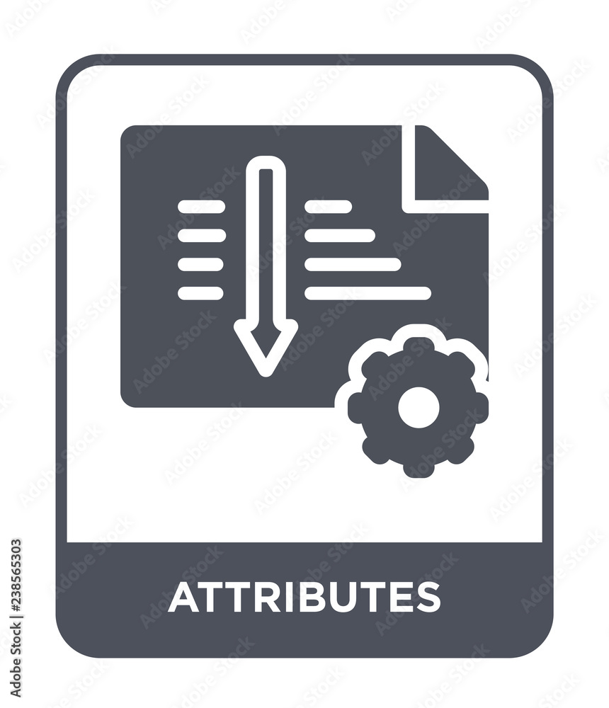 attributes icon vector attributes icon vector