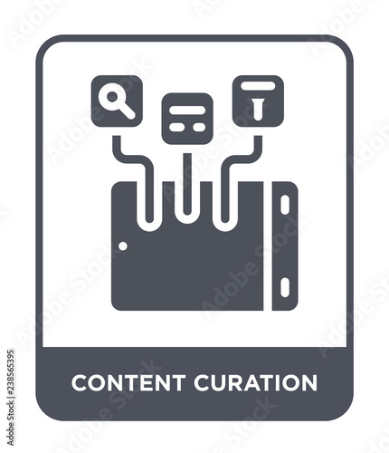 content curation icon vector