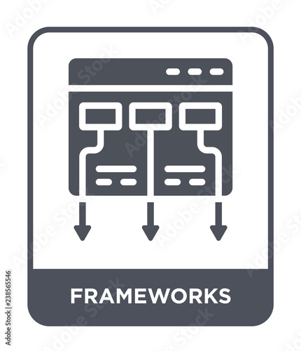 frameworks icon vector