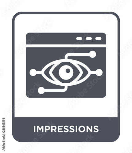 impressions icon vector