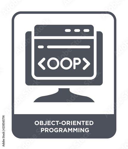 object-oriented programming icon vector