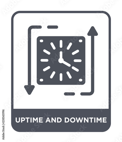 uptime and downtime icon vector