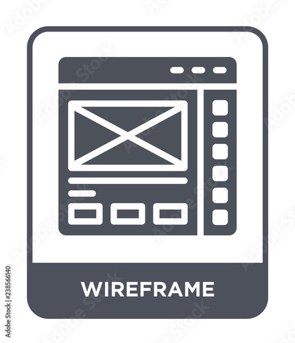wireframe icon vector