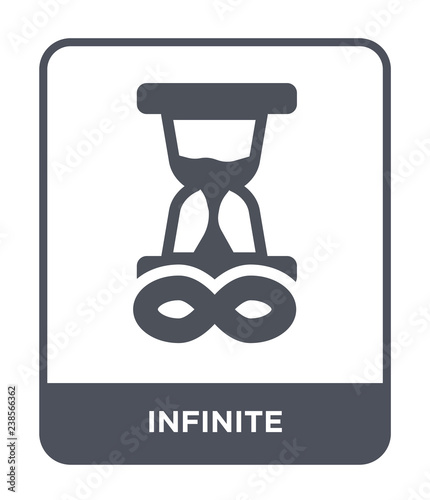 infinite icon vector photo