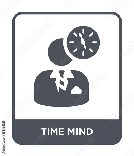 time mind icon vector