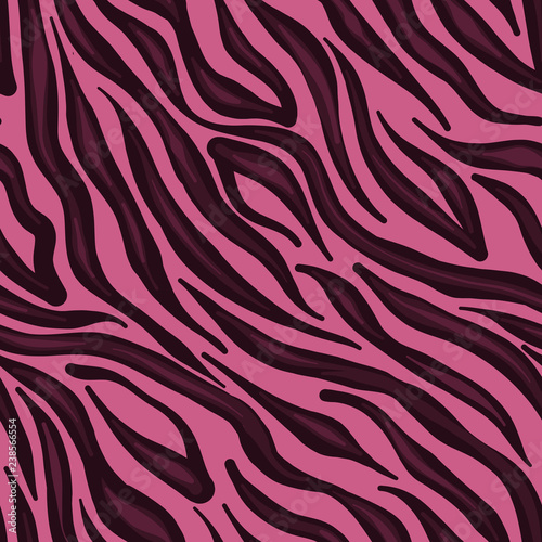 Pink seamless tiger pattern