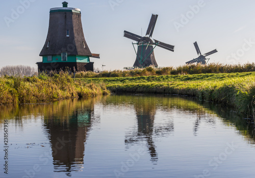 Zaanse Schans, Netherlands - considered a real open air museum, Zaanse Schans presents a collection of well-preserved historic windmills and houses © SirioCarnevalino