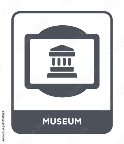 museum icon vector photo